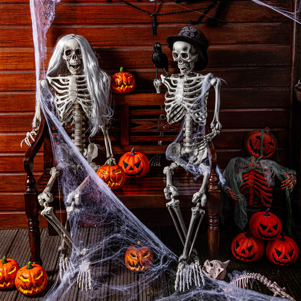 150 cm Stretch Spider’s Web with Spider – Halloween