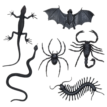 Set of 6 Scary Creatures – Halloween Decorations