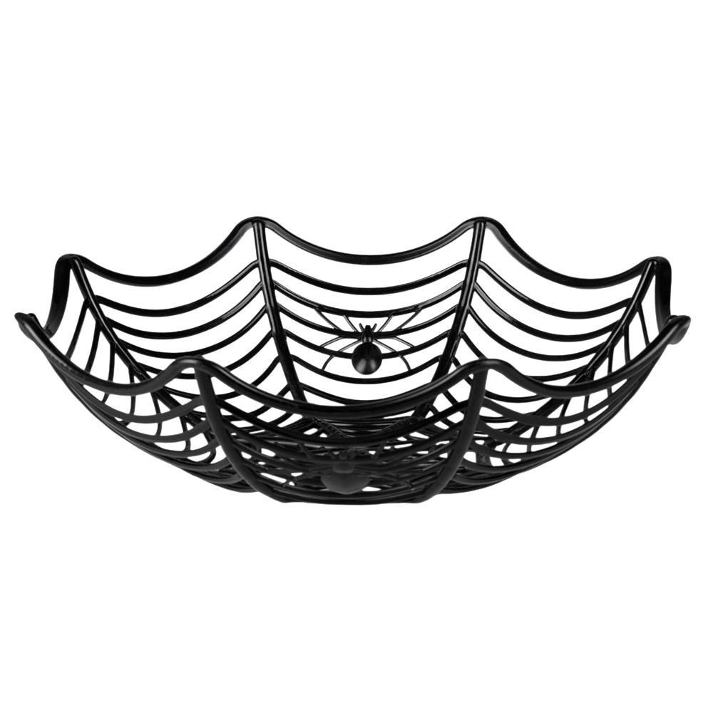 27 cm Spider’s Web Bin – Halloween Decor