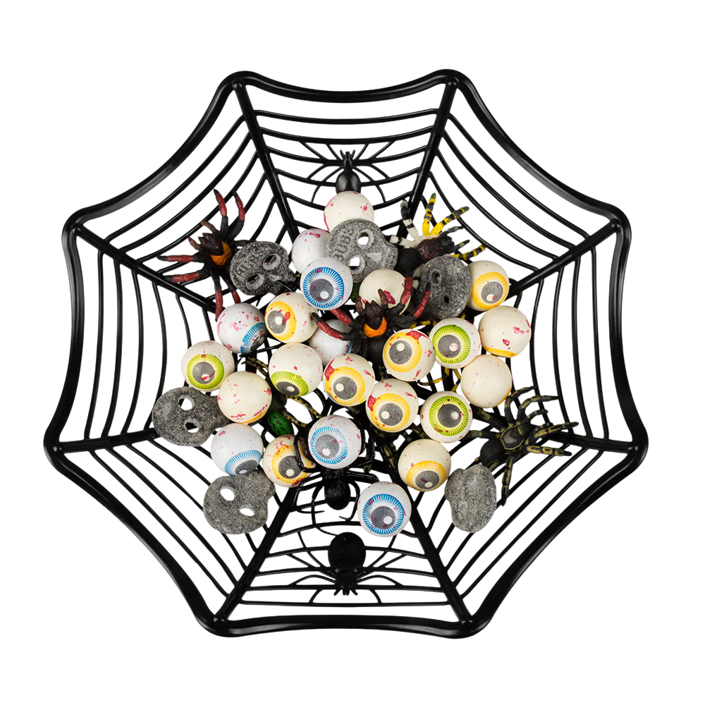 27 cm Spider’s Web Bin – Halloween Decor