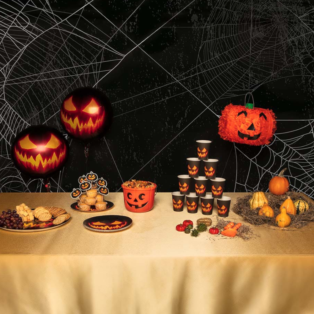 Orange Pumpkin Bucket 14 x 18 cm – Halloween Sweet Basket