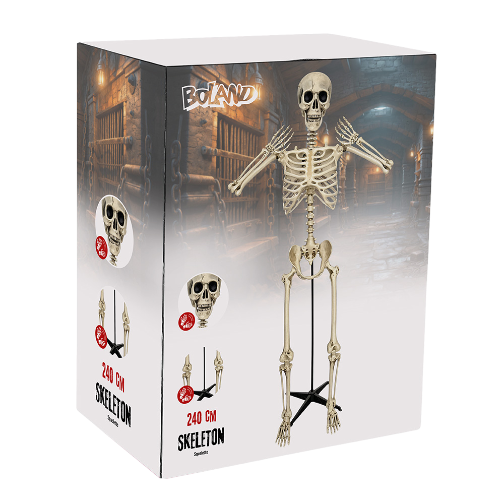 Giant Skeleton, 240 cm – Halloween decoration