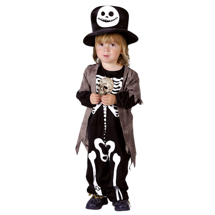 Boy’s Skeleton Costume, Ages 3–4 – Halloween