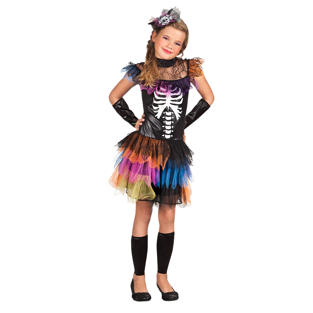 Skeleton Princess Fancy Dress for Girls Aged 10–12 – Halloween