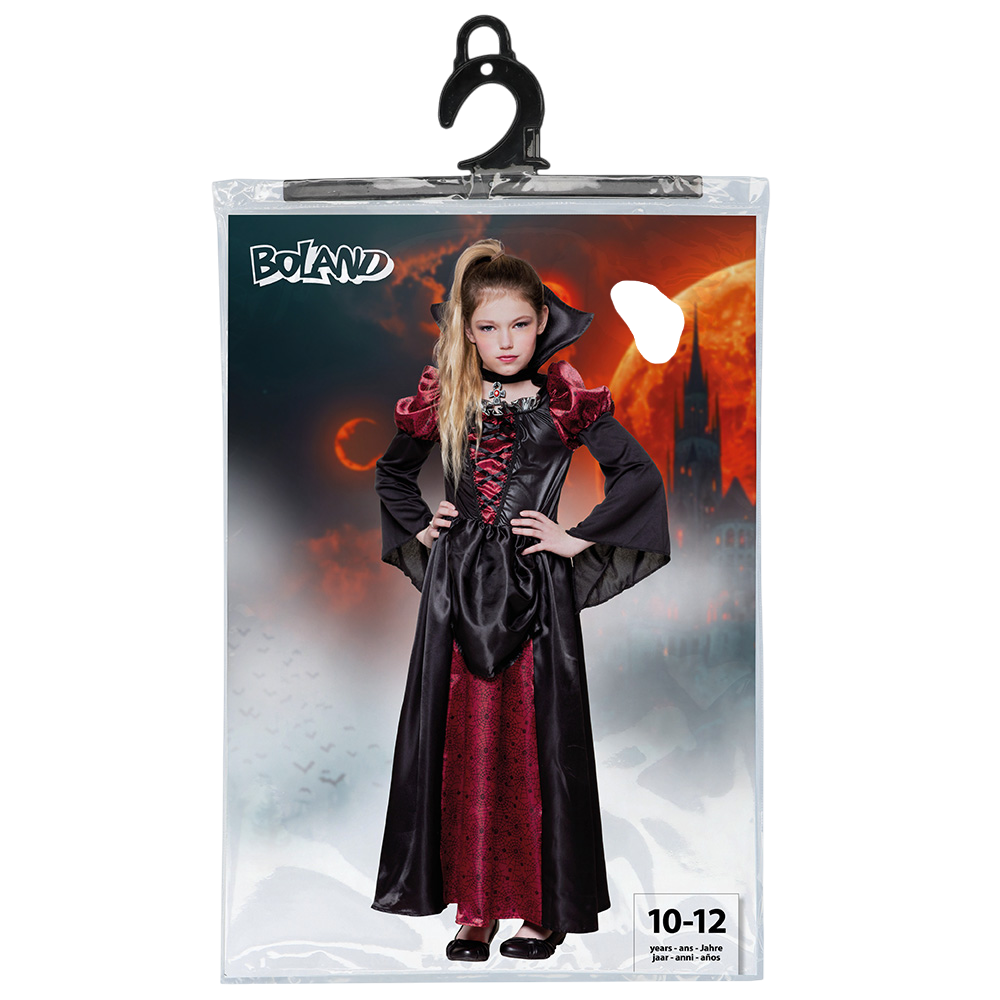 Vampire Queen Costume for Girls Aged 10–12 – Halloween