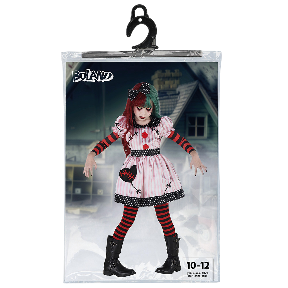 Possessed Doll Fancy Dress Costume for Girls Aged 10–12 – Halloween