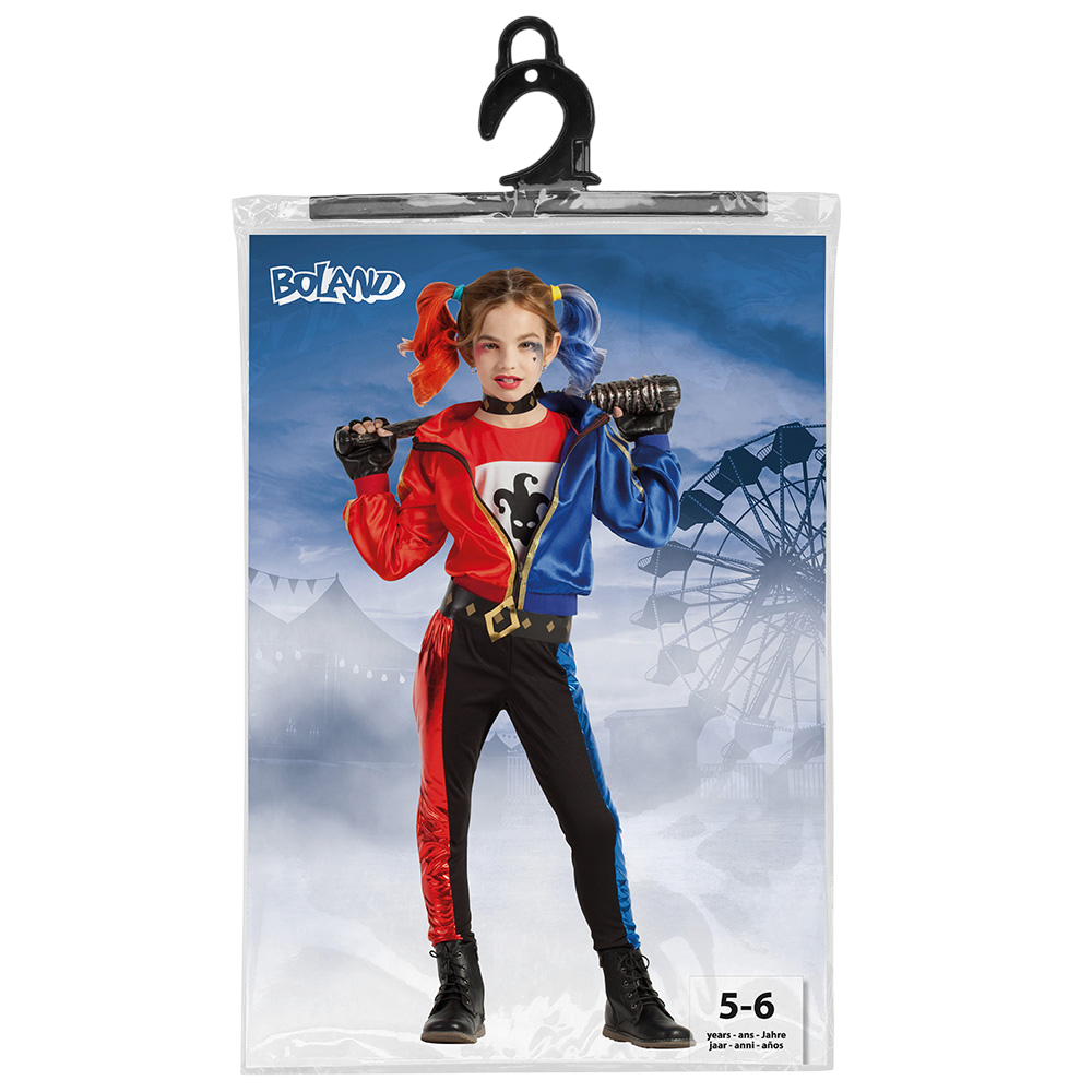 Evil Jester Costume for Girls Aged 5–6 – Halloween