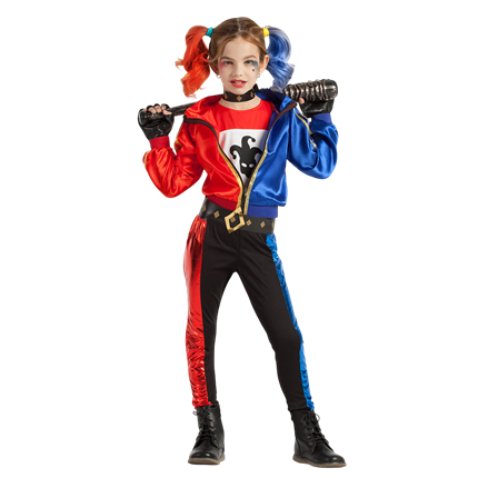 Evil Jester Costume for Girls Aged 7–9 – Halloween