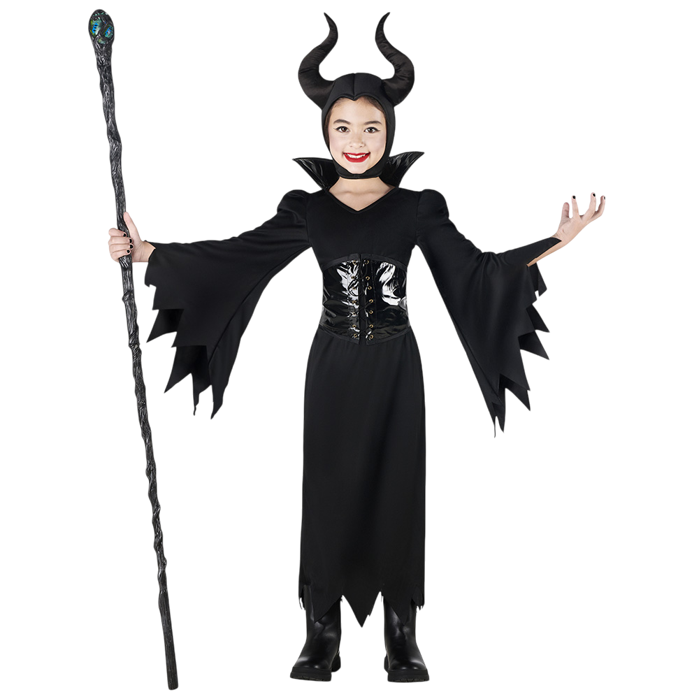 Evil Queen Costume for Girls Aged 7–9 – Halloween