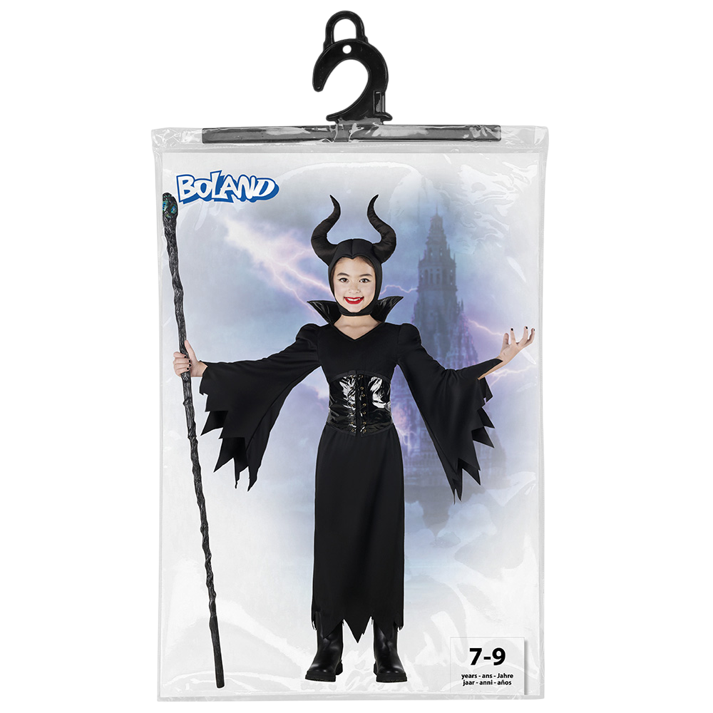 Evil Queen Costume for Girls Aged 7–9 – Halloween