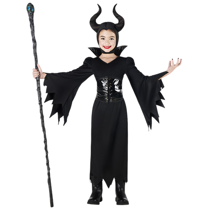 Evil Queen Costume for Girls Aged 7–9 – Halloween