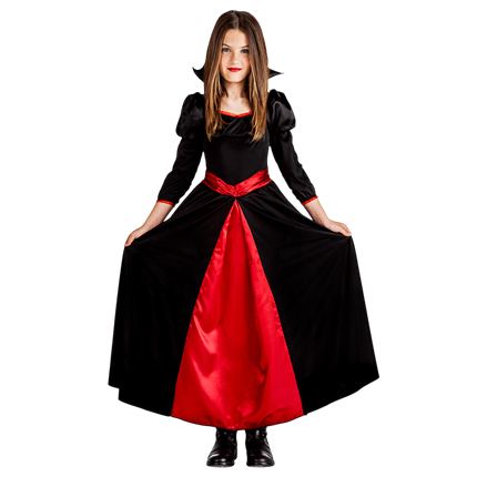 Vampire Diva Fancy Dress for Girls Aged 7–9 – Halloween