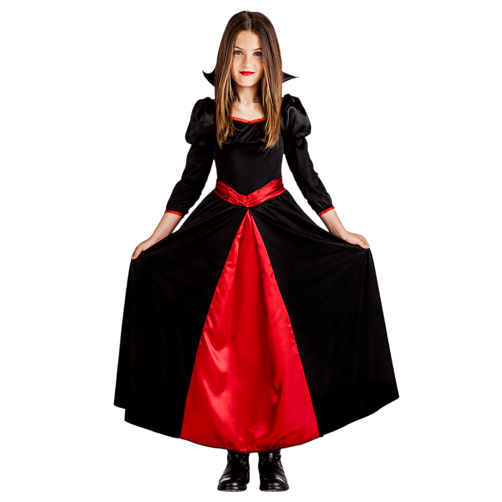 Vampire Diva Costume for Girls Aged 10–12 – Halloween