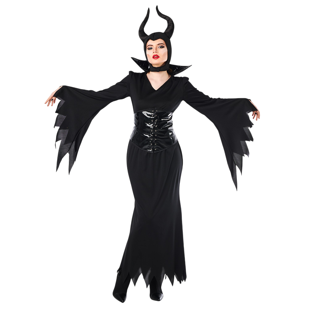Women’s Evil Queen Fancy Dress – Size S – Halloween