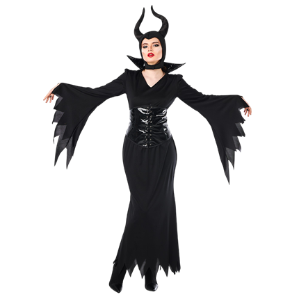 Women’s Evil Queen Fancy Dress – Size S – Halloween