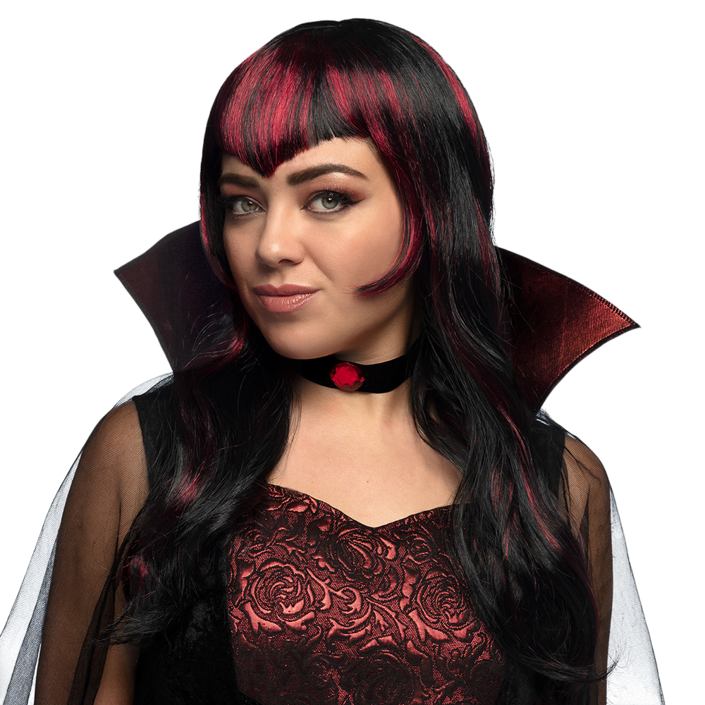 Vampire Wig with Strands – Halloween Costume