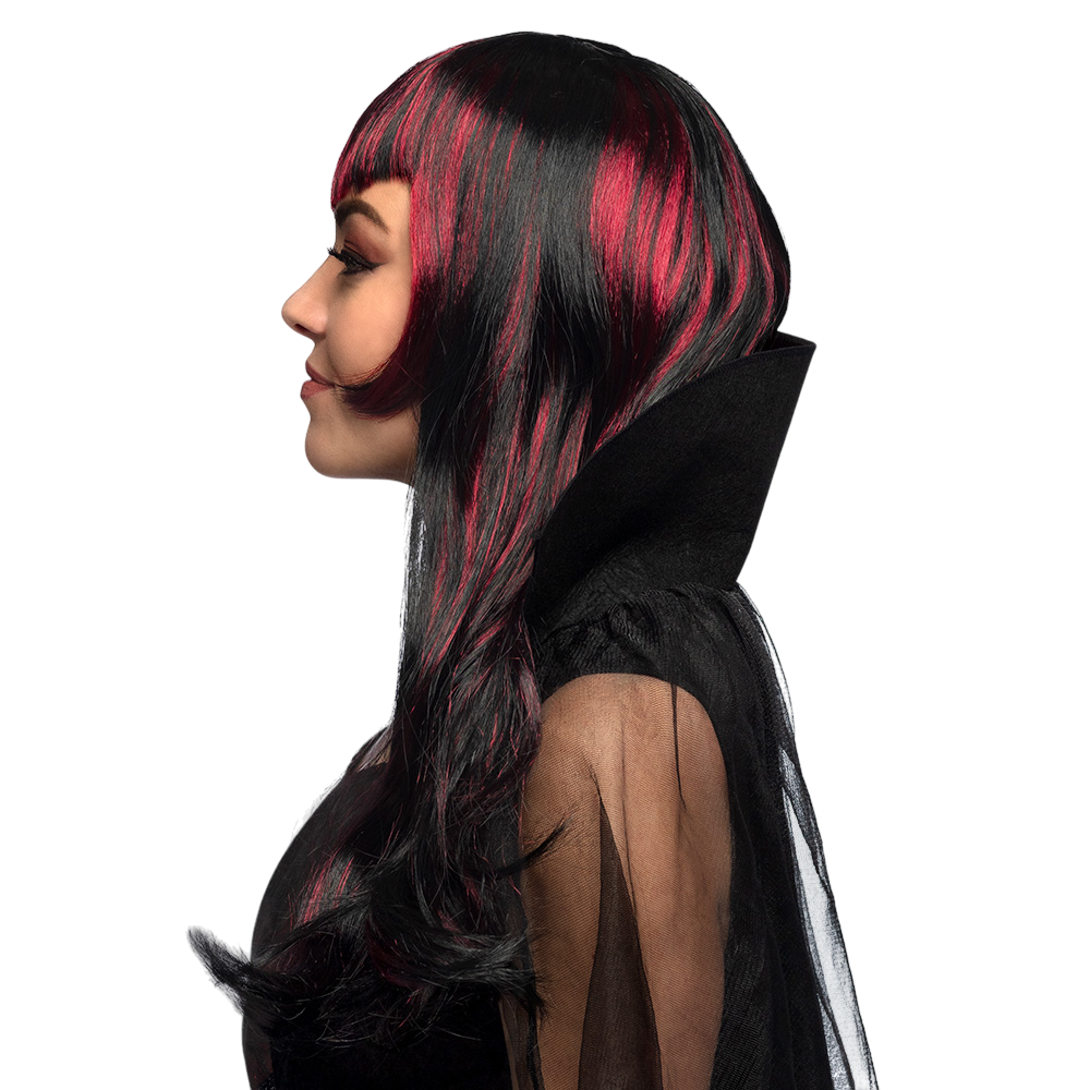 Vampire Wig with Strands – Halloween Costume