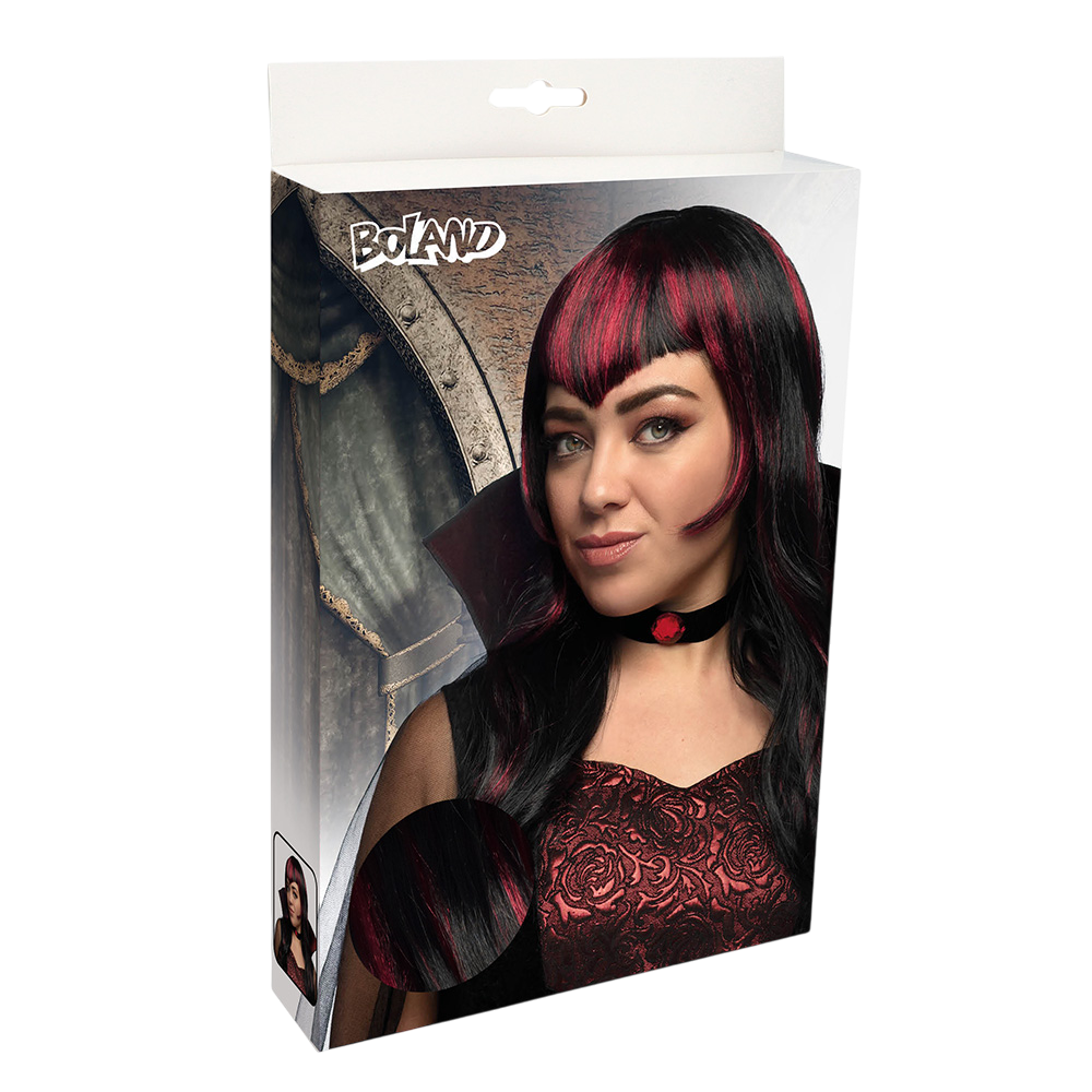 Vampire Wig with Strands – Halloween Costume