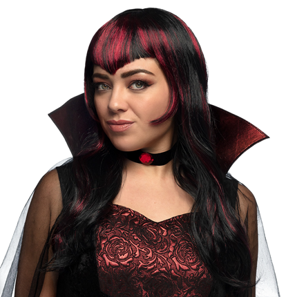 Vampire Wig with Strands – Halloween Costume