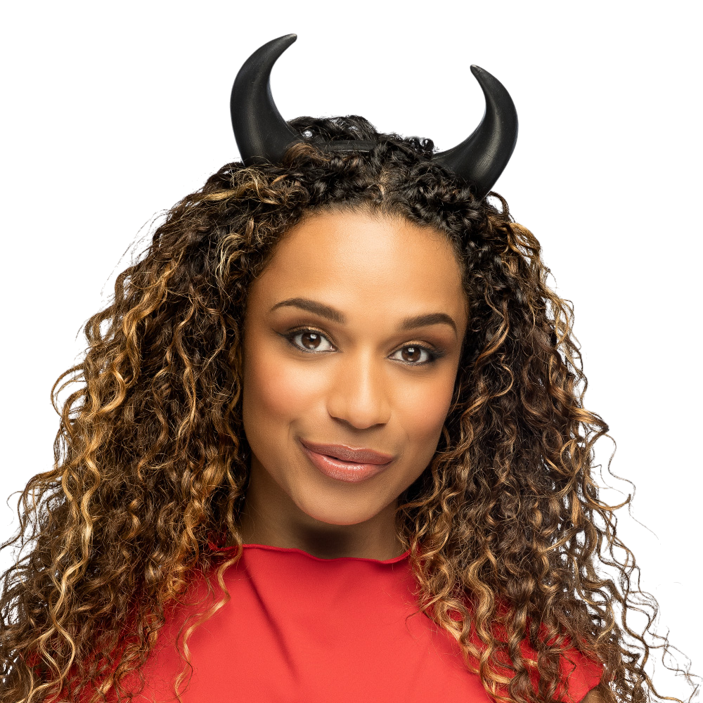 Black Devil's Horns Headband – Halloween Accessory