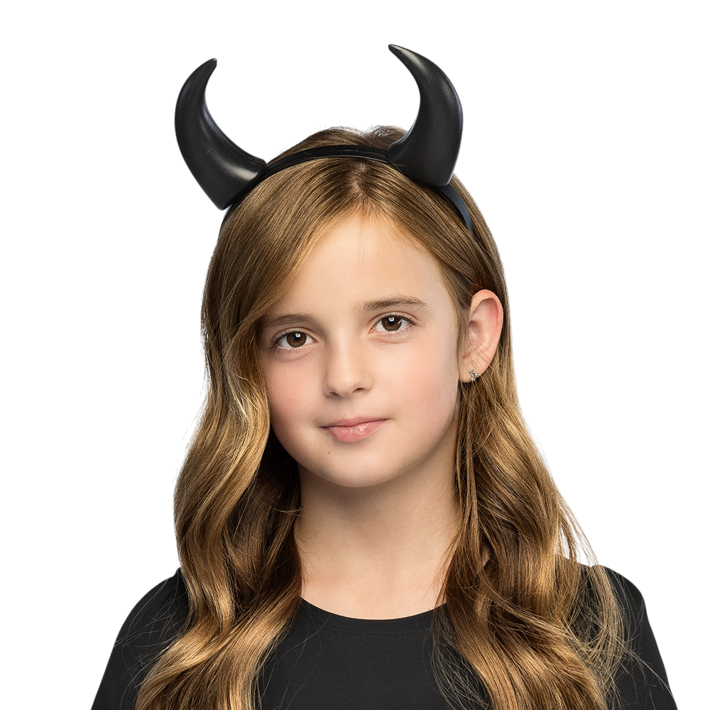 Black Devil's Horns Headband – Halloween Accessory