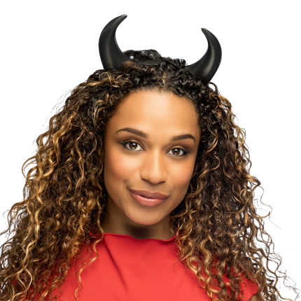 Black Devil's Horns Headband – Halloween Accessory