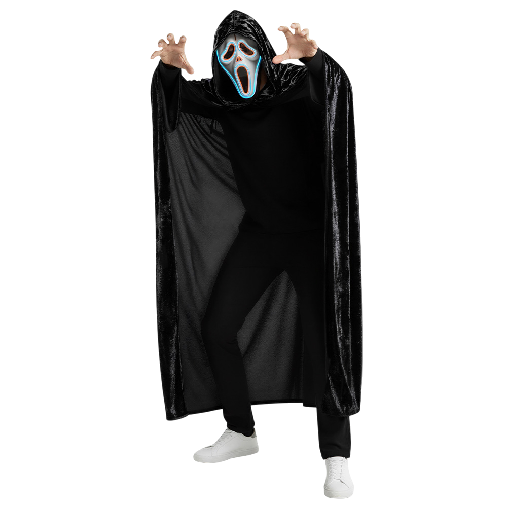 Black Cape 170 cm – Halloween Fancy Dress Costume