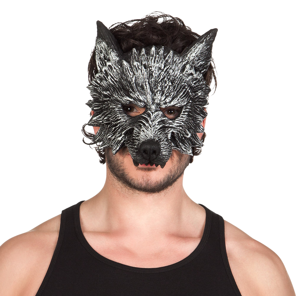 Foam Werewolf Half-Mask – Halloween