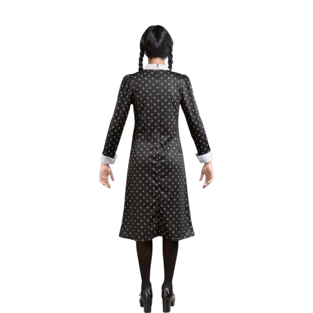 Black Wednesday Addams Dress, Size M – Women’s Fancy Dress