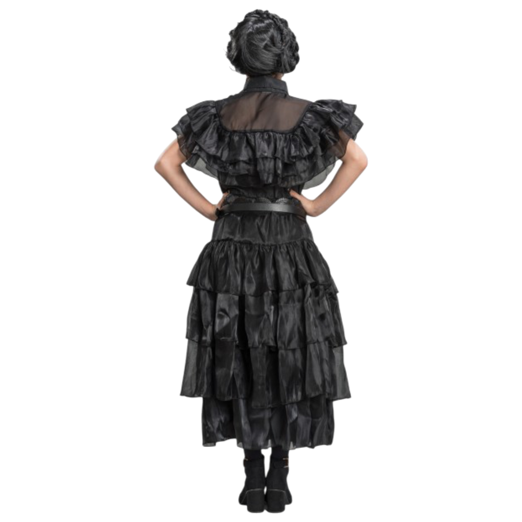 Wednesday Addams Black Ball Gown, 140 cm – Children’s Fancy Dress