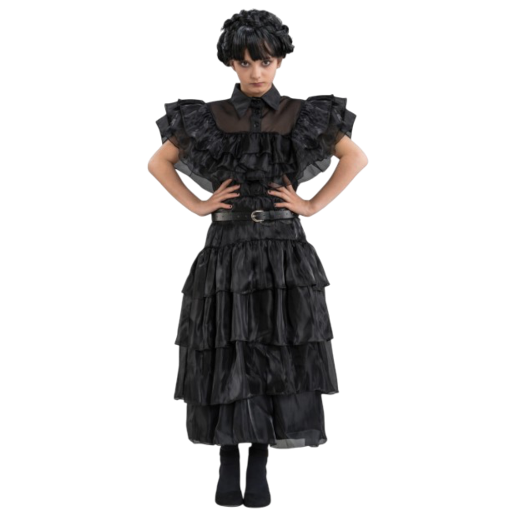 Wednesday Addams Black Ball Gown, 152 cm – Children’s Fancy Dress Costume
