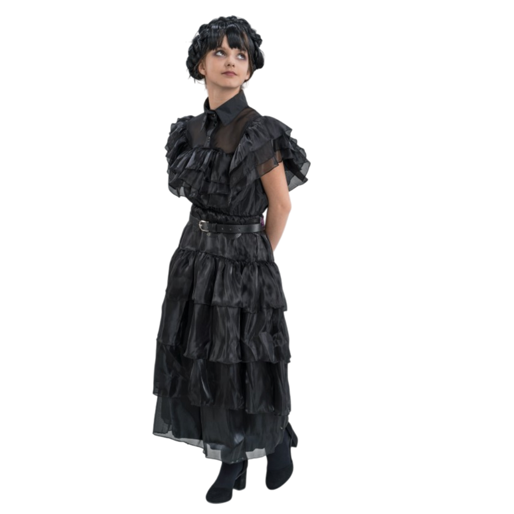 Wednesday Addams Black Ball Gown, 152 cm – Children’s Fancy Dress Costume