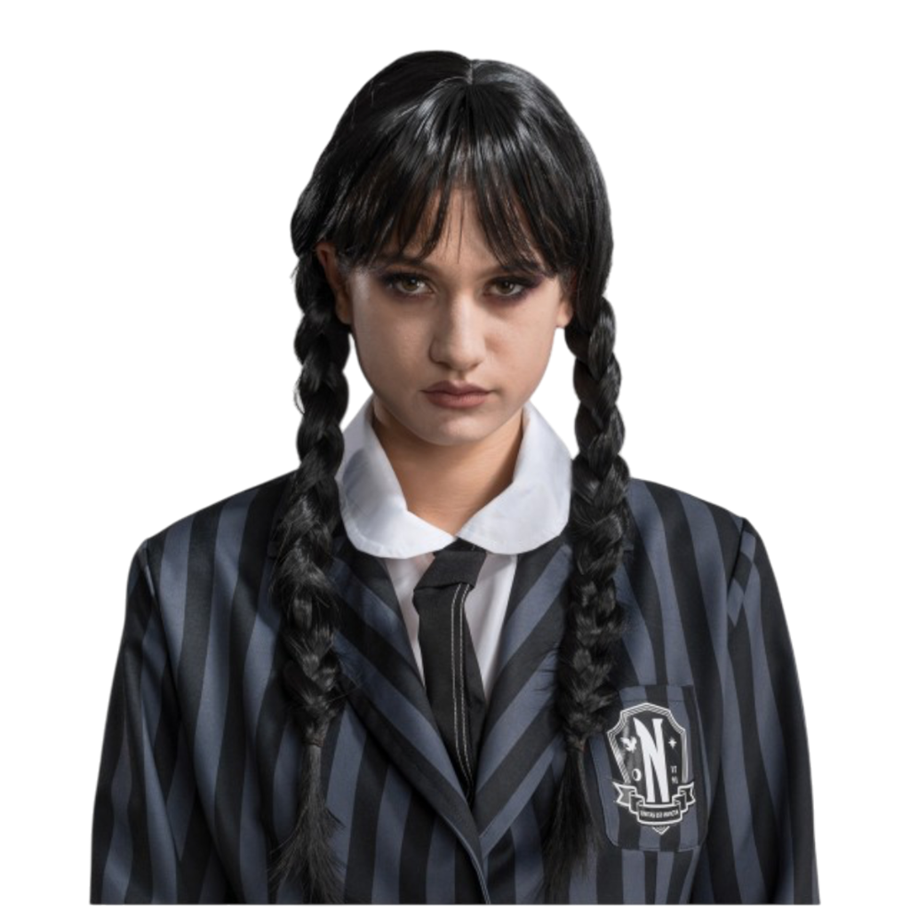 Adult Wednesday Addams Wig – Halloween Costume