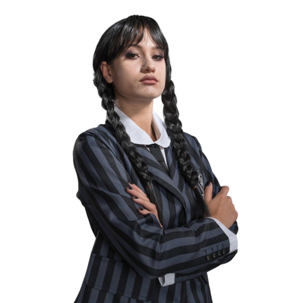 Adult Wednesday Addams Wig – Halloween Costume