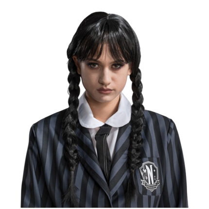 Adult Wednesday Addams Wig – Halloween Costume