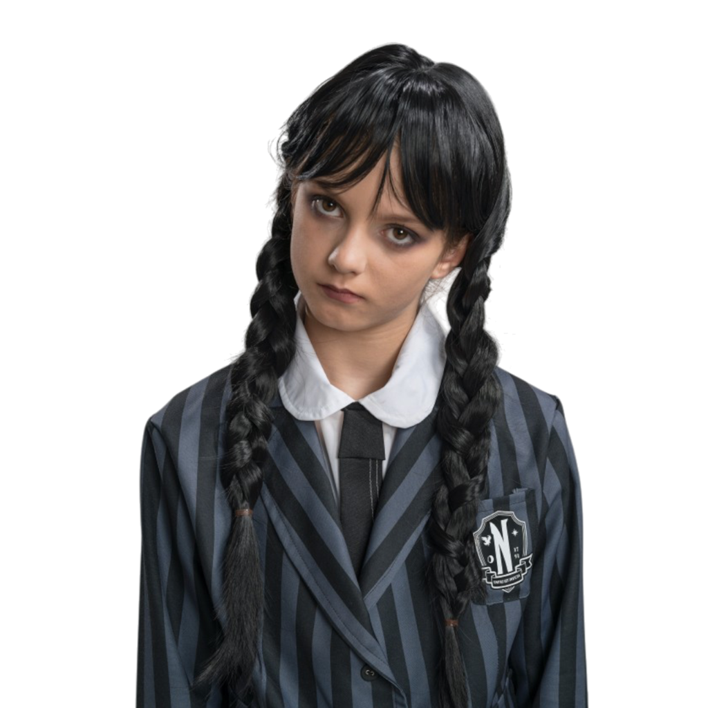 Wednesday Addams Children’s Wig – Halloween Costume