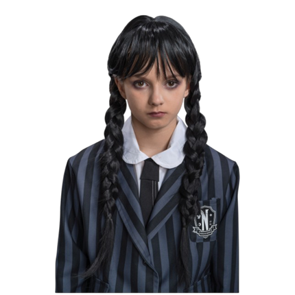 Wednesday Addams Children’s Wig – Halloween Costume