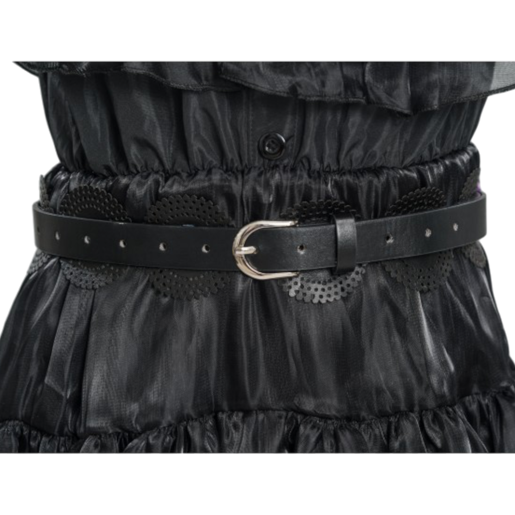 Wednesday Addams Black Ball Gown, 128 cm – Children’s Fancy Dress Costume