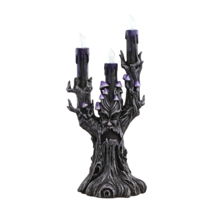 30.5 cm Purple LED ‘Evil Tree’ Candle Holder – Halloween Decoration