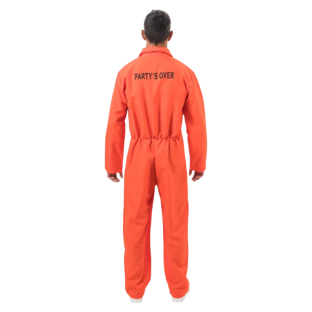 Orange Prisoner Costume 180 cm – Halloween Jumpsuit