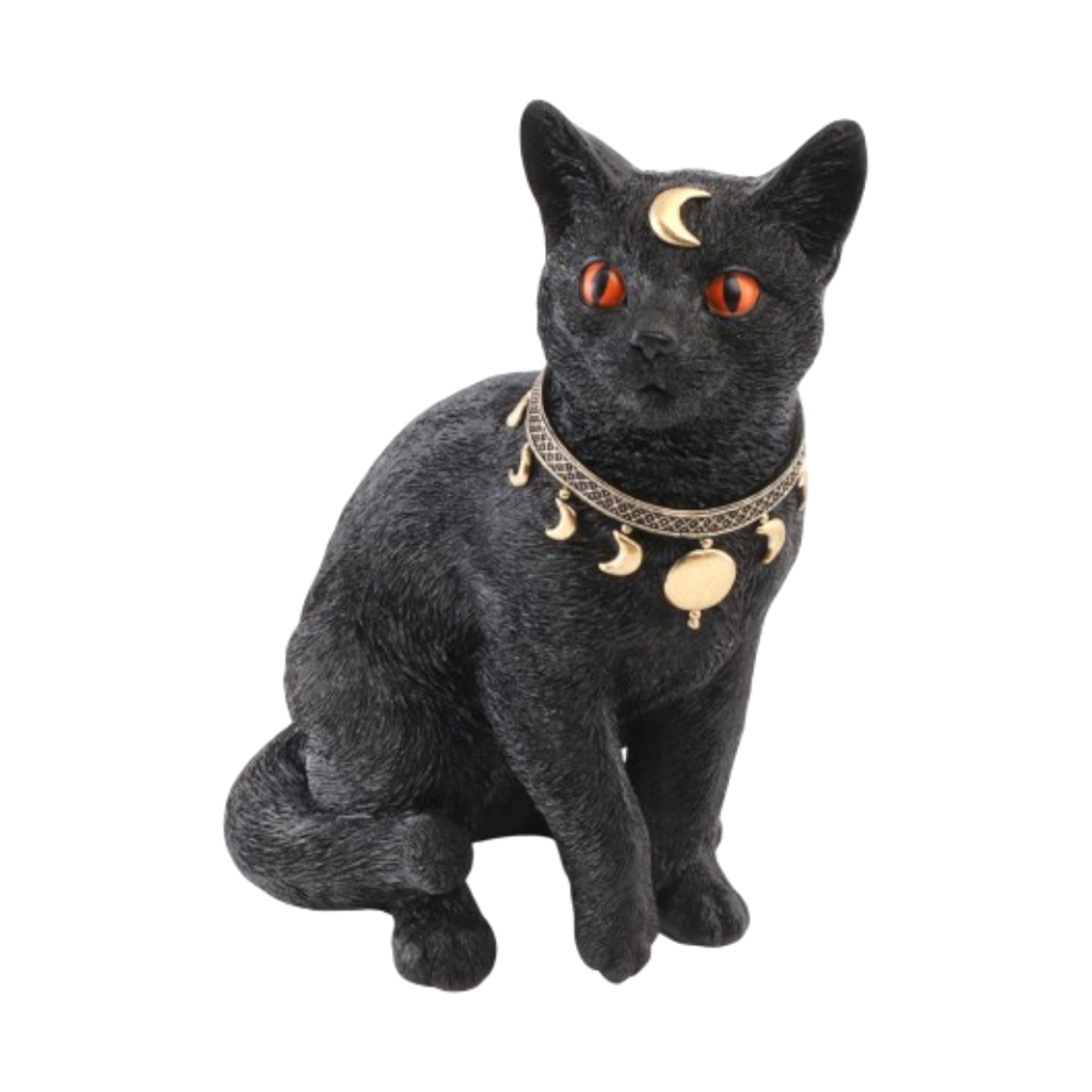 Mystical Black Cat, 28 cm – Halloween decoration