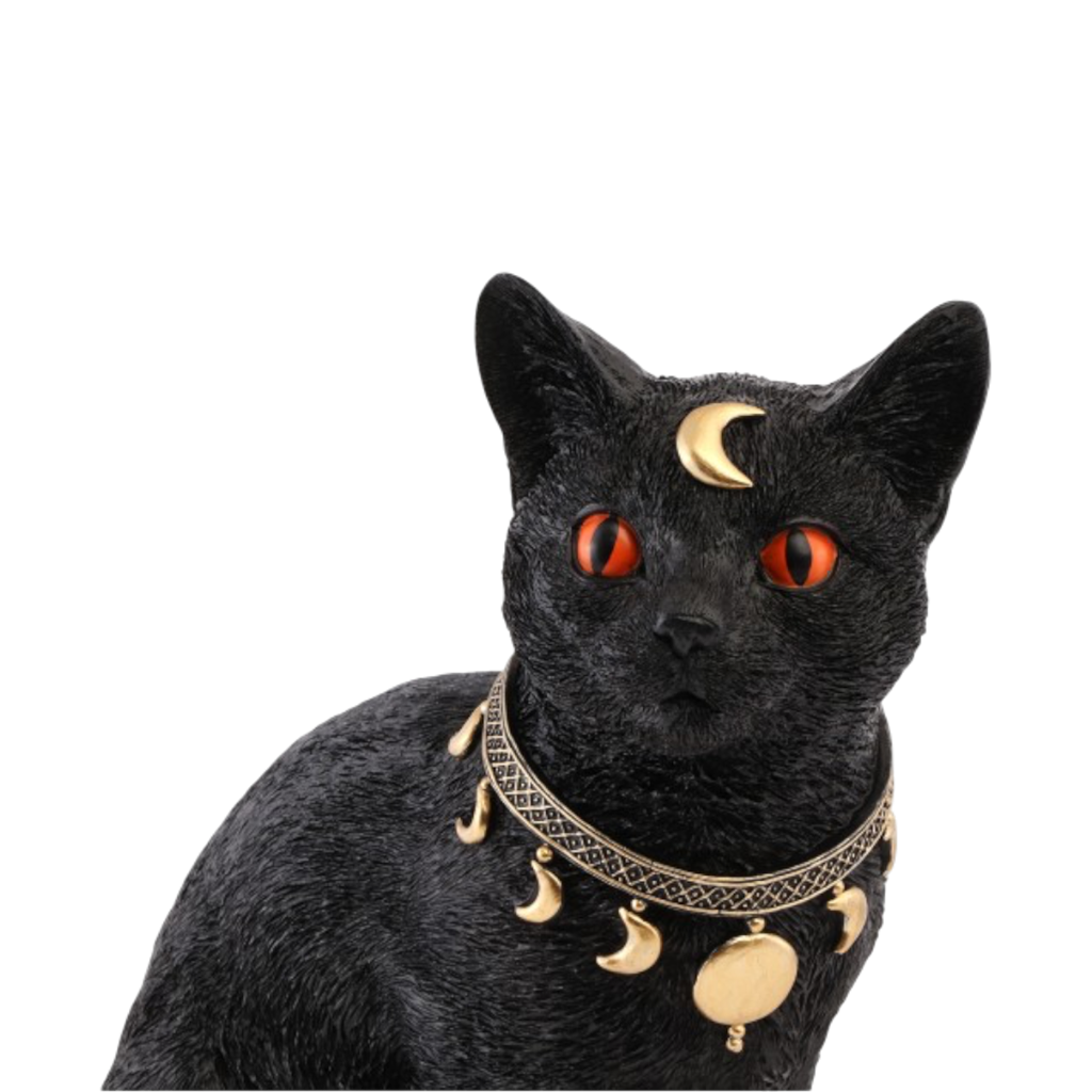 Mystical Black Cat, 28 cm – Halloween decoration