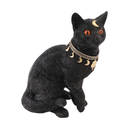Mystical Black Cat, 28 cm – Halloween decoration