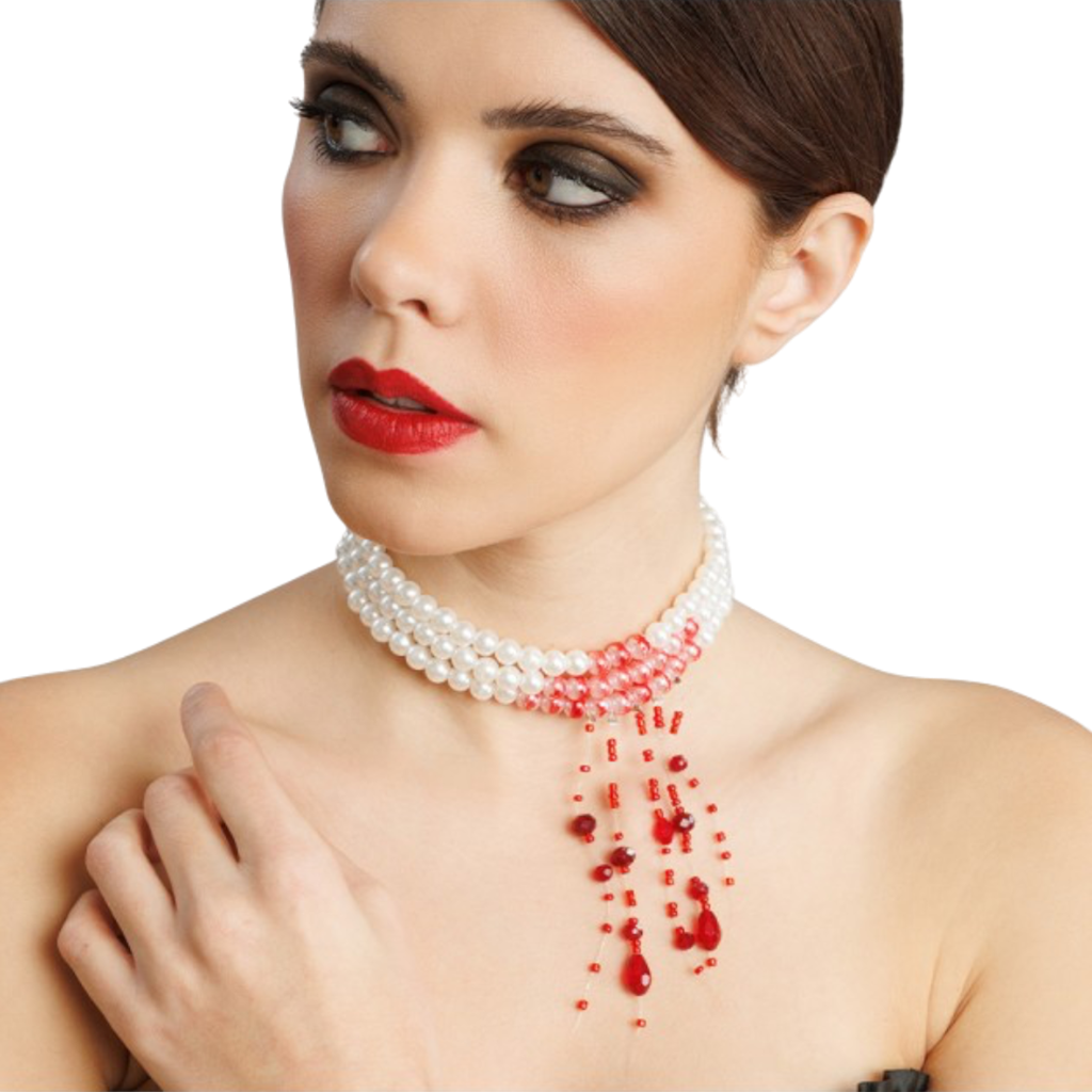 Necklace of Bloody Pearls – Halloween Jewellery