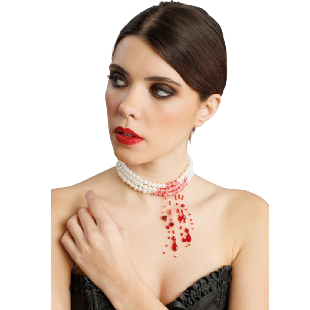 Necklace of Bloody Pearls – Halloween Jewellery