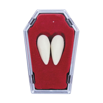 2 Vampire Fangs with Attachment Kit – Halloween Accessory