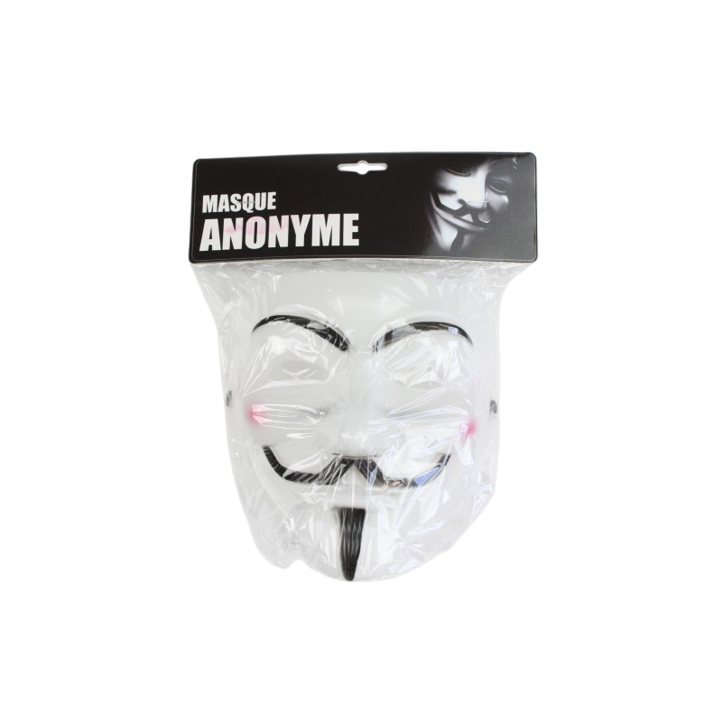 White Anonymous Mask – Halloween Costume
