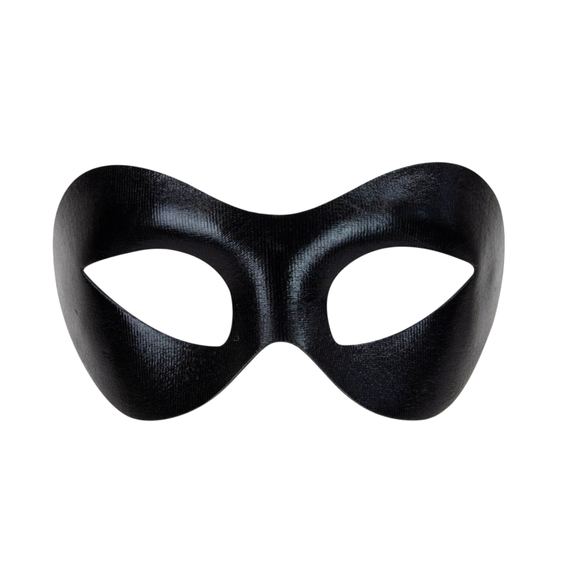 Plain Black Fabric Wolf with Elastic – Fancy Dress Mask