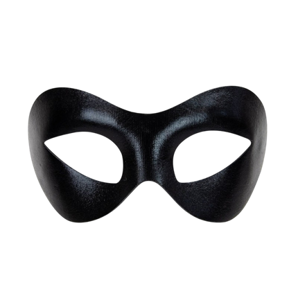 Plain Black Fabric Wolf with Elastic – Fancy Dress Mask
