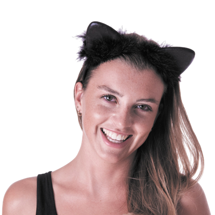 Black Cat Ears Headband – Halloween Accessory